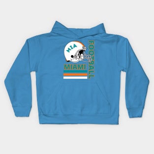 Miami Football Vintage Style Kids Hoodie